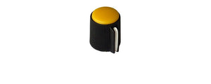POINTER KNOB FOR 1/8" (3.2MM) SHAFT, YELLOW FACE