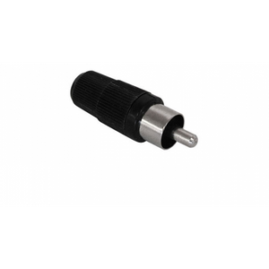 BLACK PLASTIC HANDLE RCA PLUG