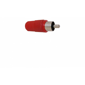 RED PLASTIC HANDLE RCA PLUG