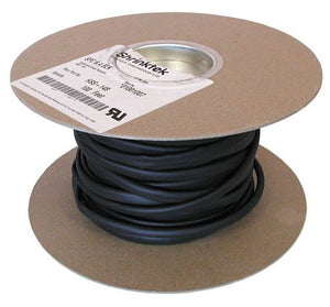 HEATSHRINK TUBING 1/4" BLACK, 100'