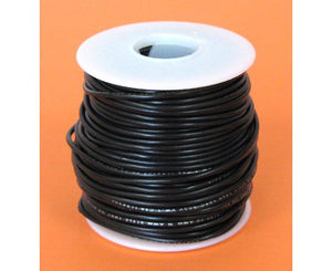 18 GA. BLACK HOOK-UP WIRE, STRANDED 100'