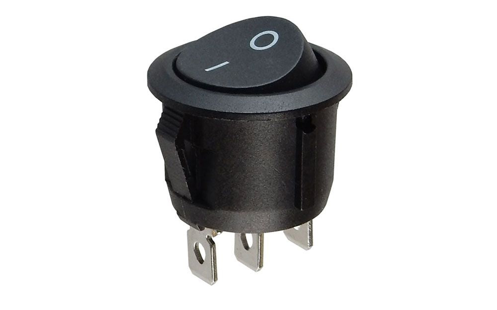 Round Rocker Switch Mount SPST ROUND ROCKER SWITCH – Aretronics