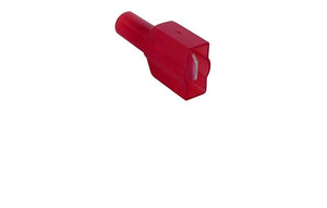 .250" FULLY-INSULATED PUSH-ON MALE, RED