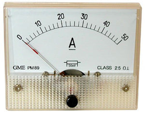 50 AMP DC PANEL METER