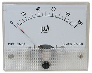 100 UA DC PANEL METER