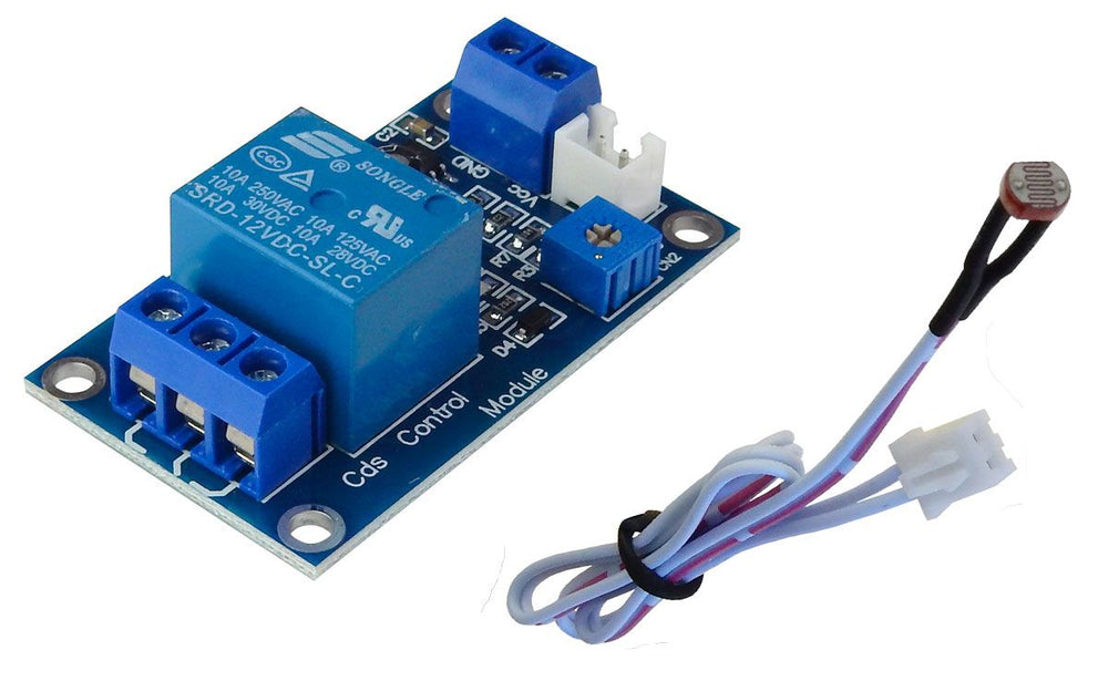 LIGHT-ACTUATED RELAY MODULE, 12 VDC