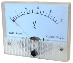 10V AC PANEL METER