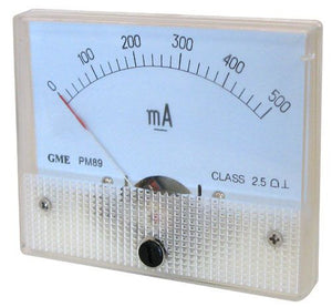 500MA DC PANEL METER