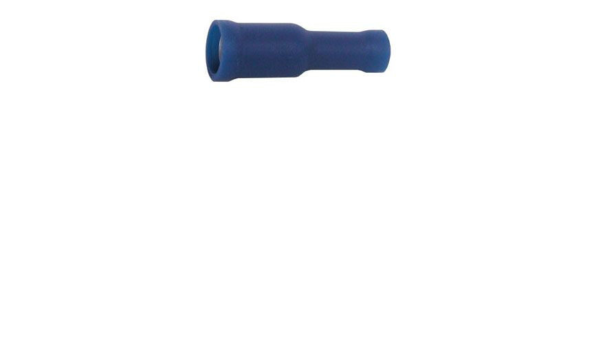 FULLY INSULATED FEMALE BULLET CONN., BLUE