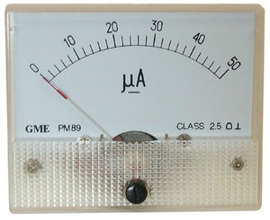 50UA DC PANEL METER