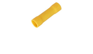 BUTT CONNECTOR, VINYL-INSULATED, YELLOW