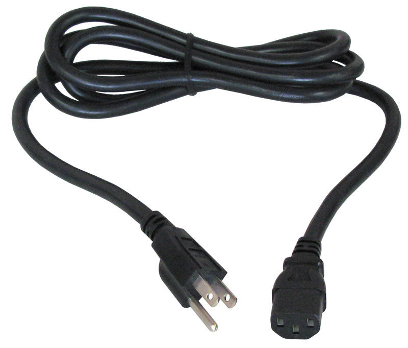 6' BLACK 14/3 DETACHABLE POWER CORD